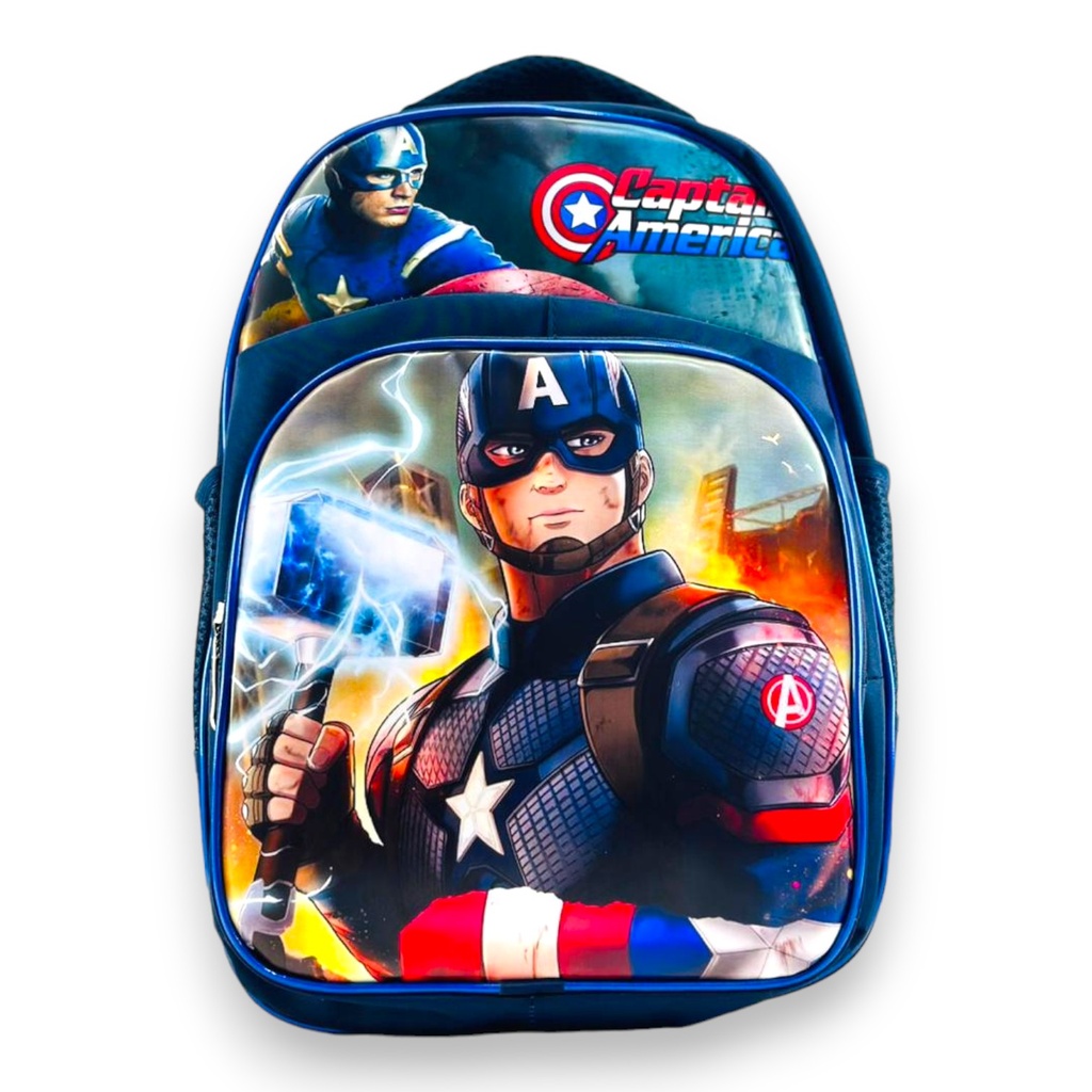 Avengers School Bag For Class Pre Primary - Blue