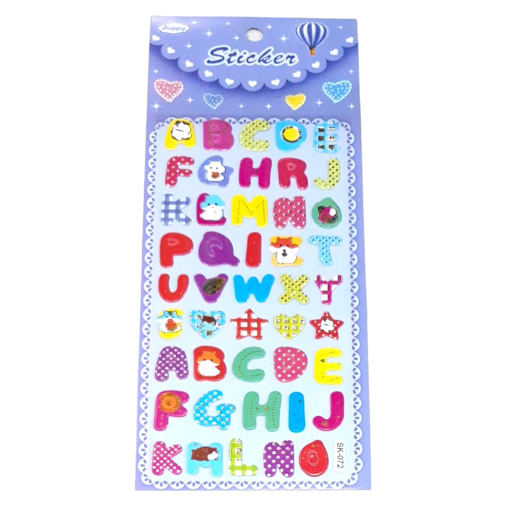 Alphabet Embossed Sticker (SK-072)