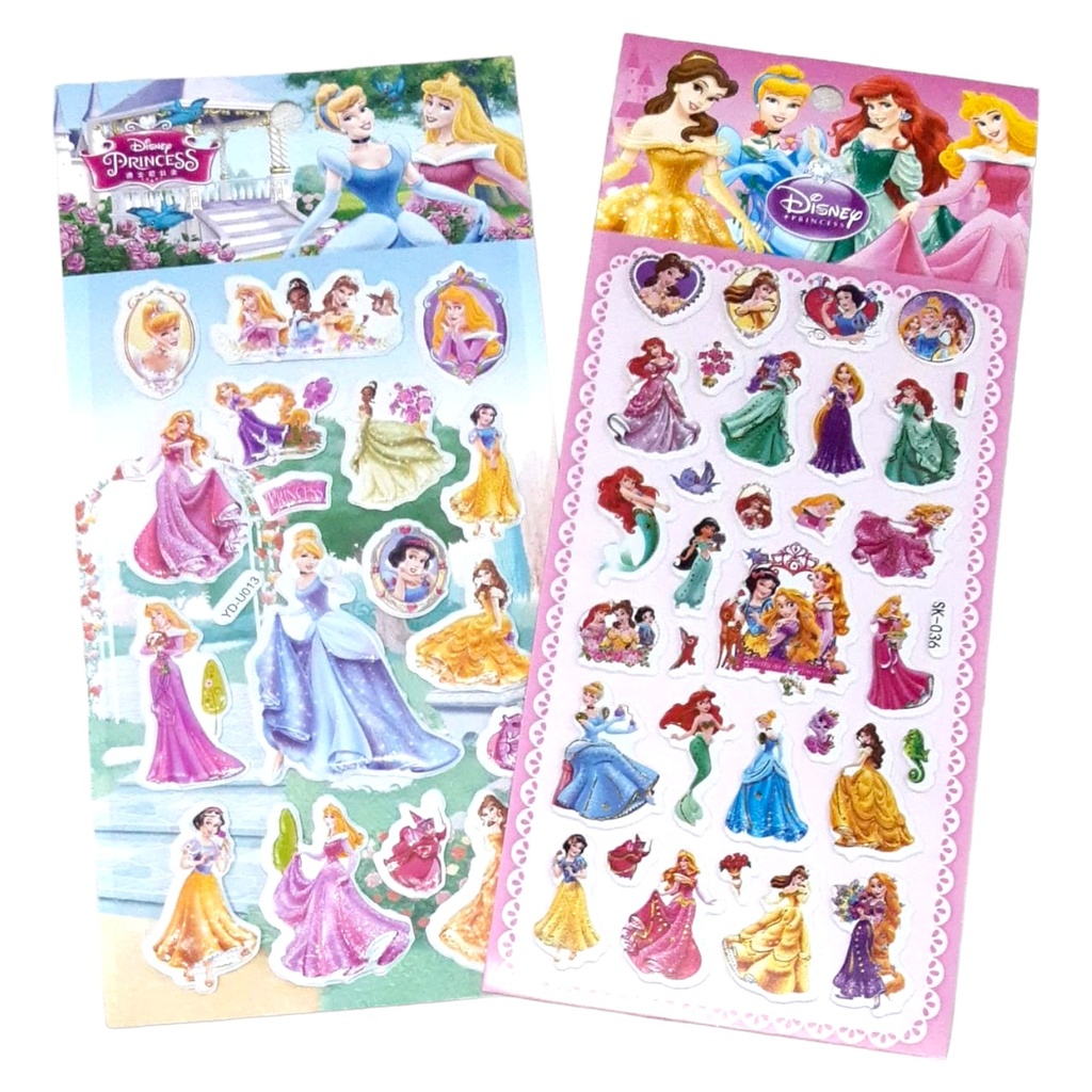 Princess Embossed Sticker (SK-036) - Assorted Design