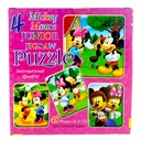 4 Junior Jigsaw Puzzle Mickey Mouse - 48 Pcs - Children's