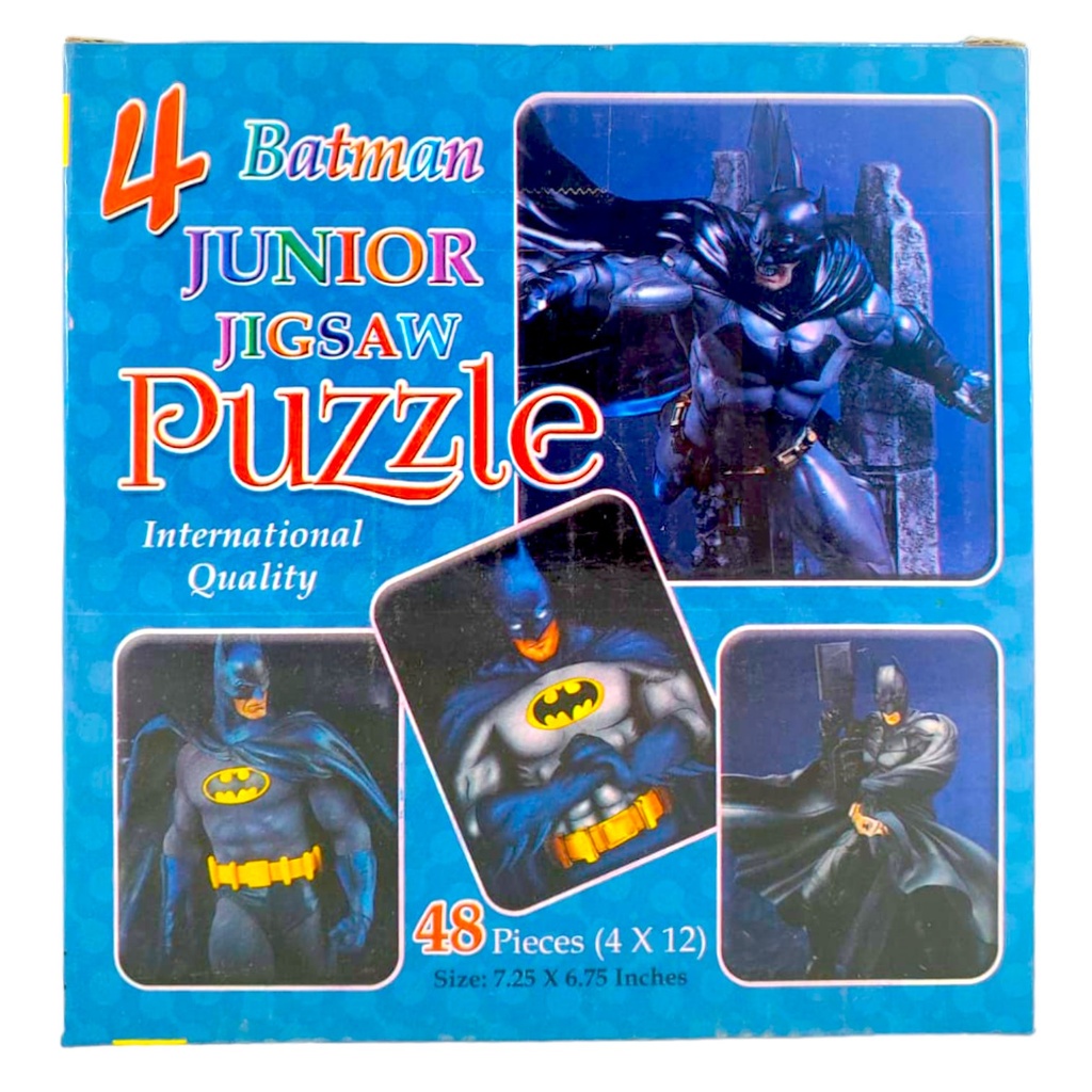 4 Junior Jigsaw Puzzle Batman - 48 Pcs - Children's