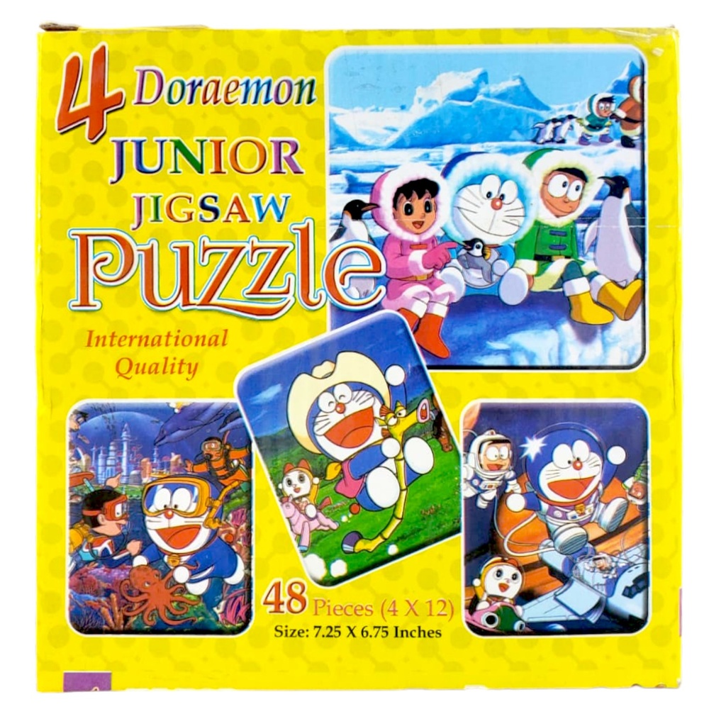 4 Junior Jigsaw Puzzle Doremon - 48 Pcs - Children's