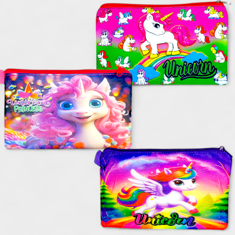 Unicorn Single Zipper Pencil Pouch