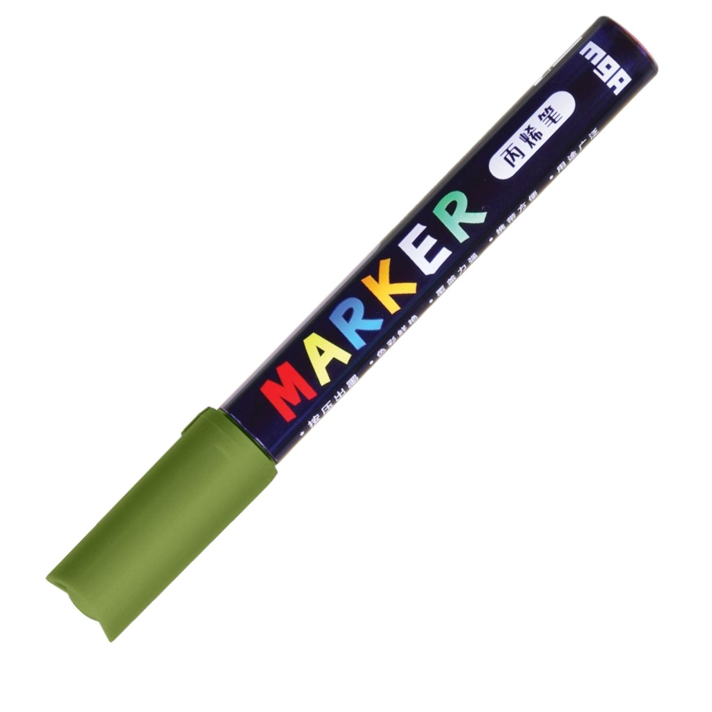 Acrylic Marker - 2mm - Dark Olive Green - No. S511 - M&G