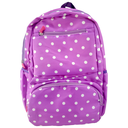 Plain Polka Dots School Bag - Purple