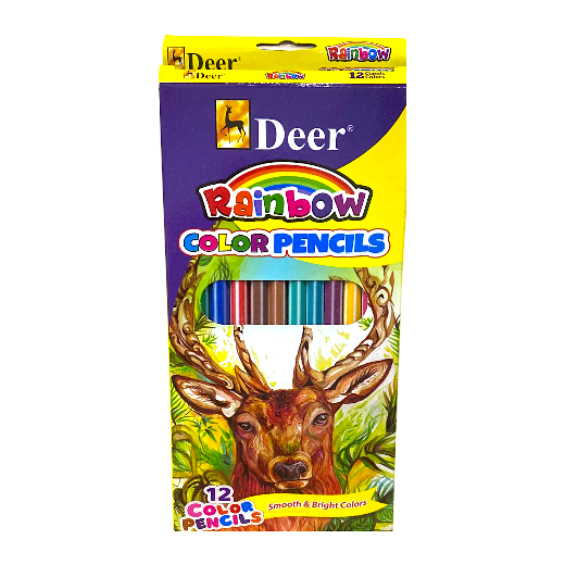 Super Sonic Colour Pencils Full Size - 12 Pcs - No. 2-12 - Deer