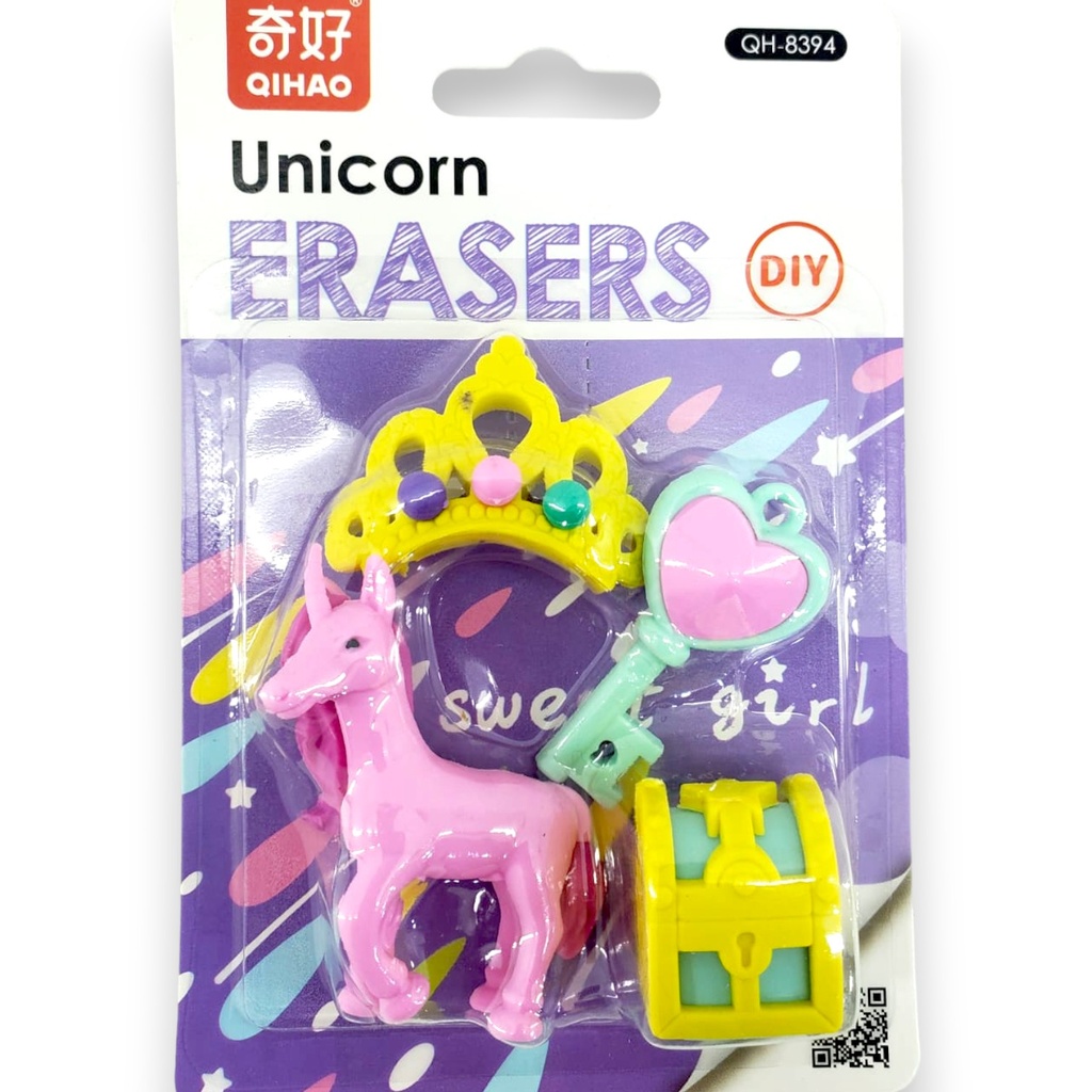 Unicorn Eraser - No. 8394 - Assorted Design