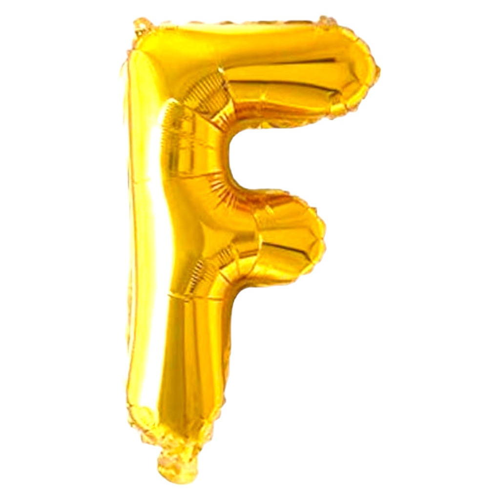 Alphabet Golden Foil Balloon F