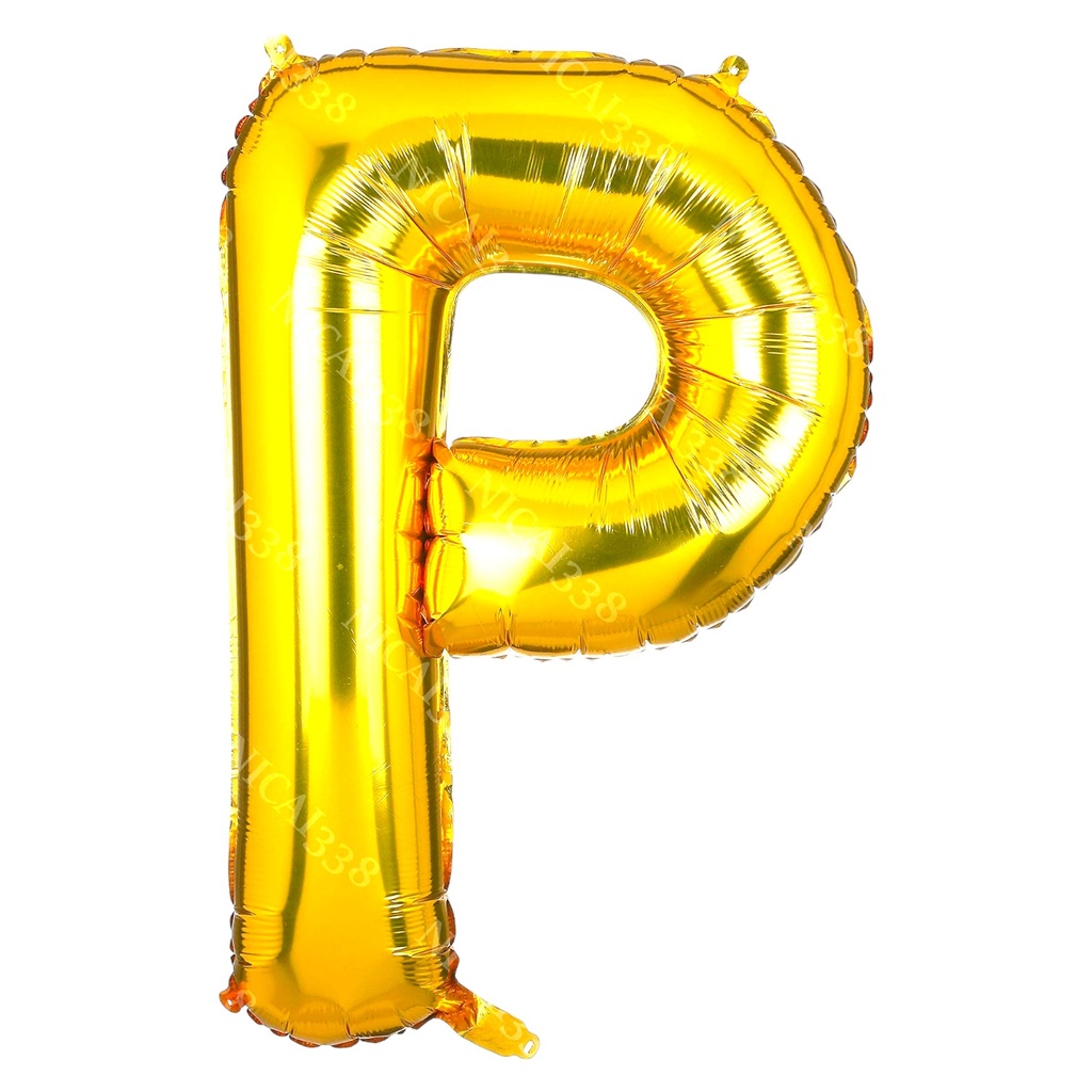 Alphabet Golden Foil Balloon P