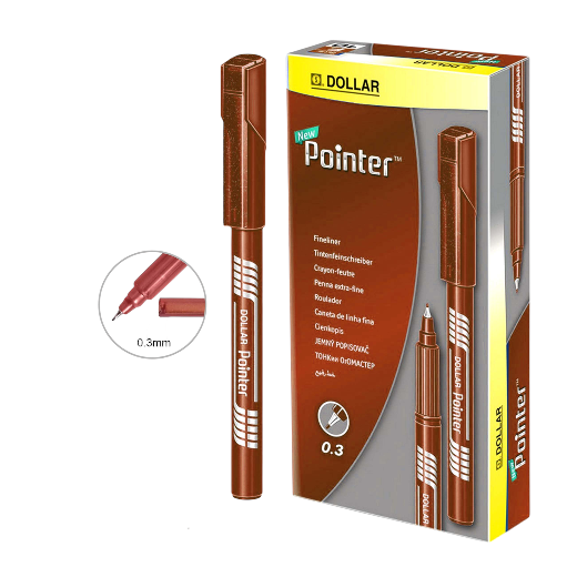 [0695240210410] Dollar Pointer Brown - 0.3mm - 1 Pcs