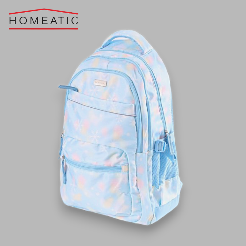 Homeatic Dolphin Design School Bag - Light Blue - 5008