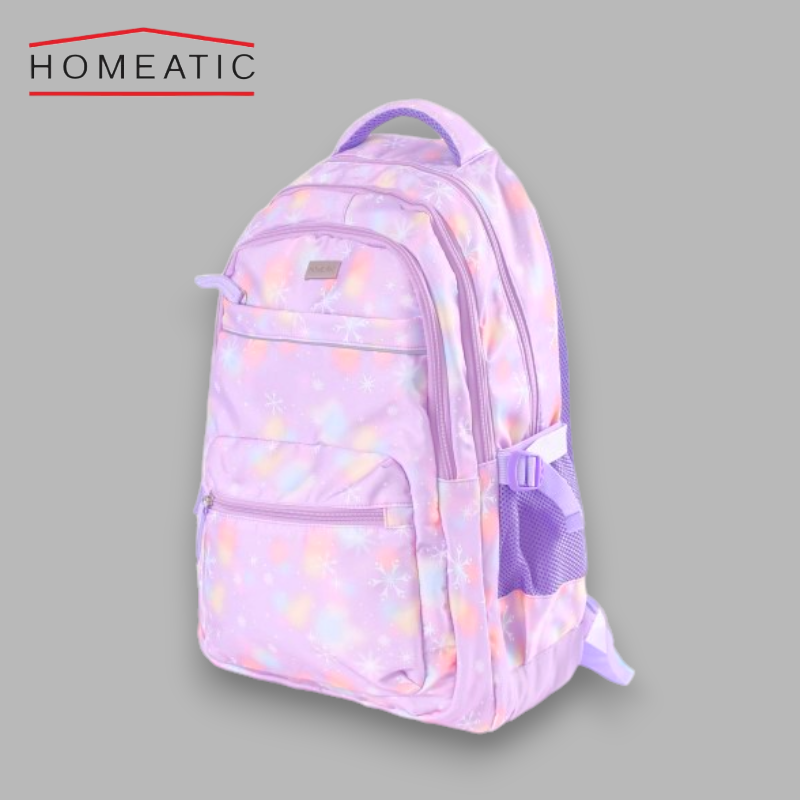 Homeatic Star Design School Bag - Purple - 5003