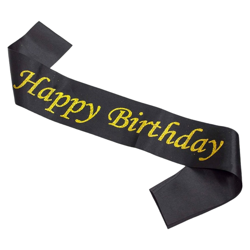 Happy Birthday Sash - Assorted Colour