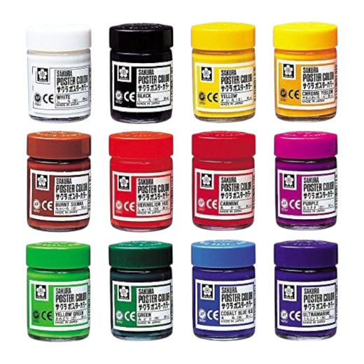 [4901881111778] Sakura Poster Color - Pack of 12