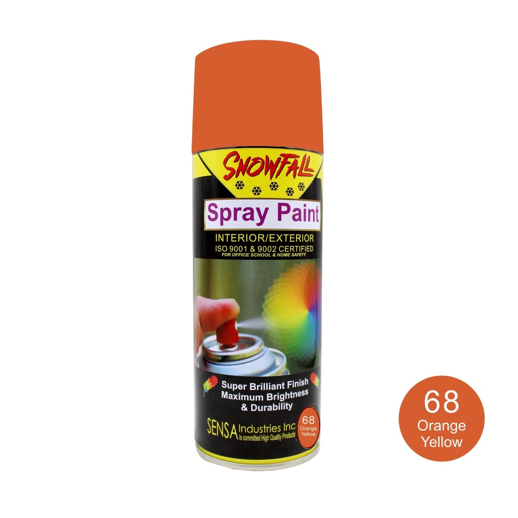 Spray Paint - Orange 400ml Snowfall