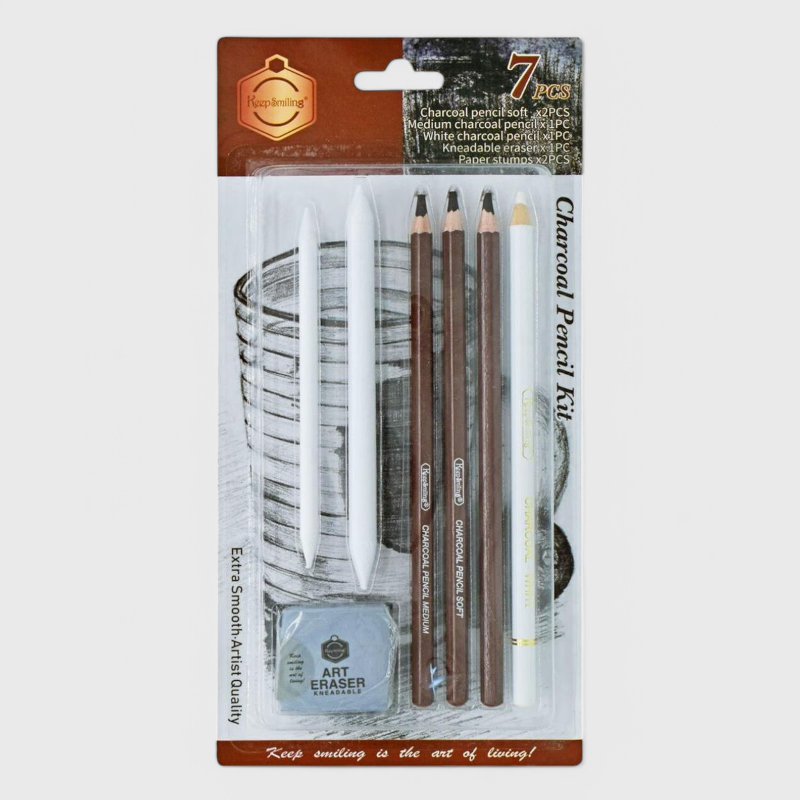 Charcoal Pencil Kit - Set of 7 - No. TB-1109
