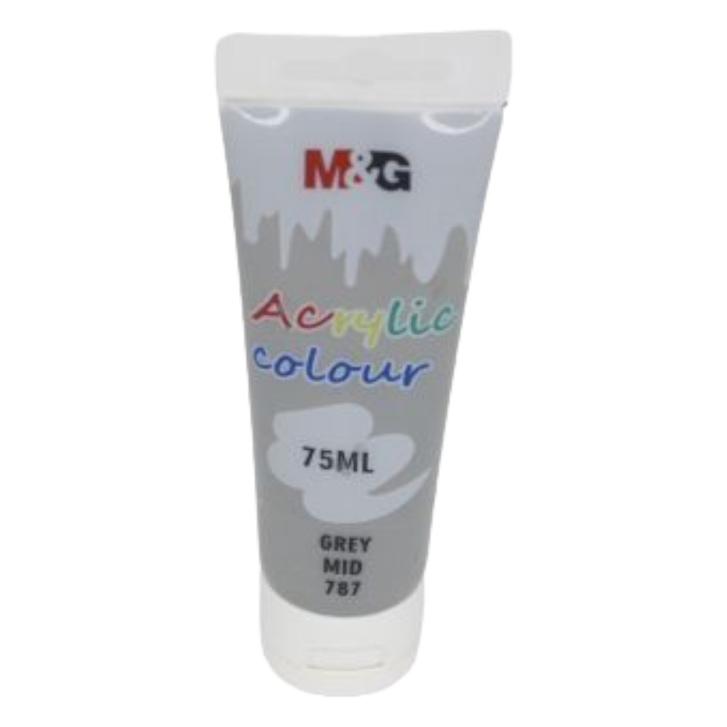 M&G Acrylic Paint - 75ml - No. 787 - Grey Mid