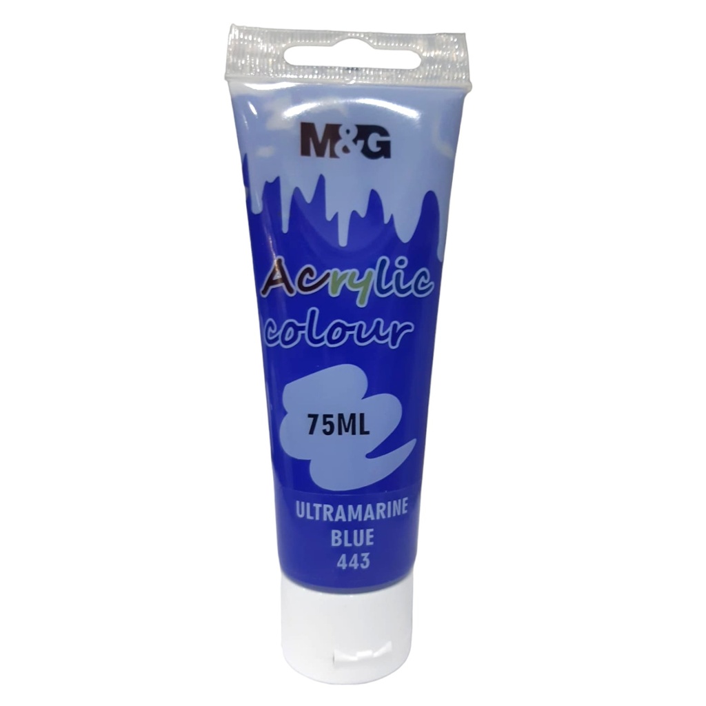 M&G Acrylic Paint 75ml - No.443 - Ultramarine Blue