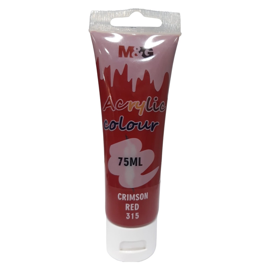 M&G Acrylic Paint 75ml - No.315 - Crimson Red