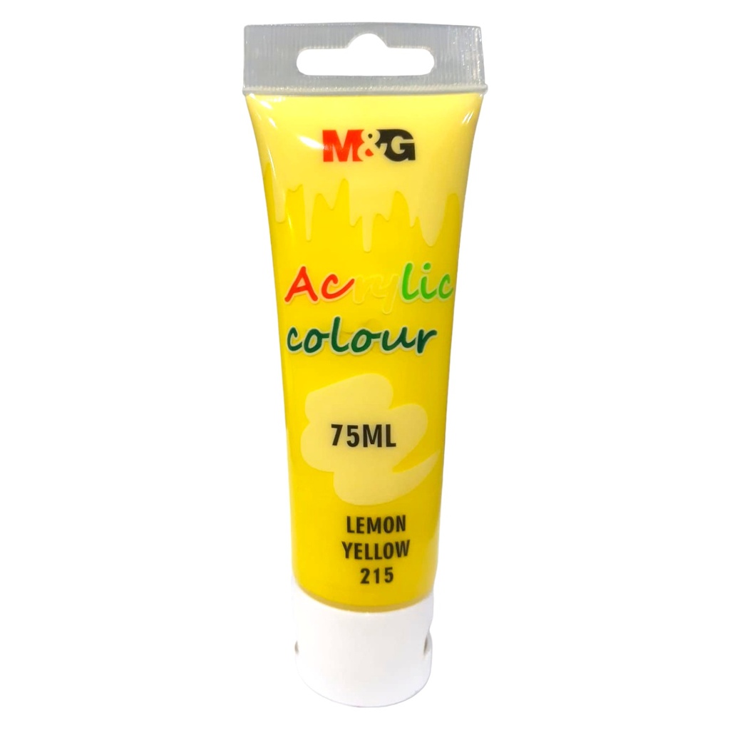 M&G Acrylic Paint - 75ml - No.215 - Lemon Yellow