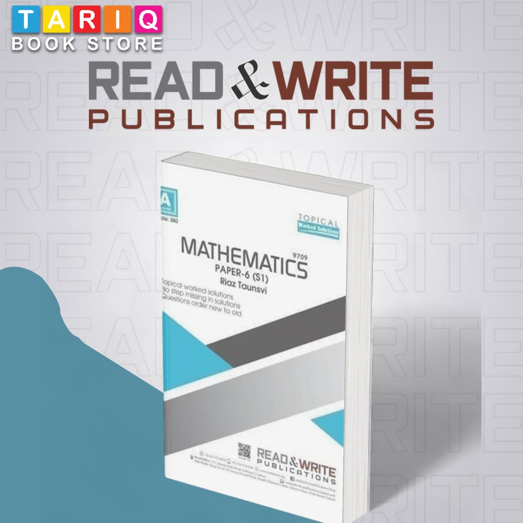 Read & Write A Level Mathematics Paper 6 Topical Worked Solution (Year: 2013 - 2022) - No. 380
