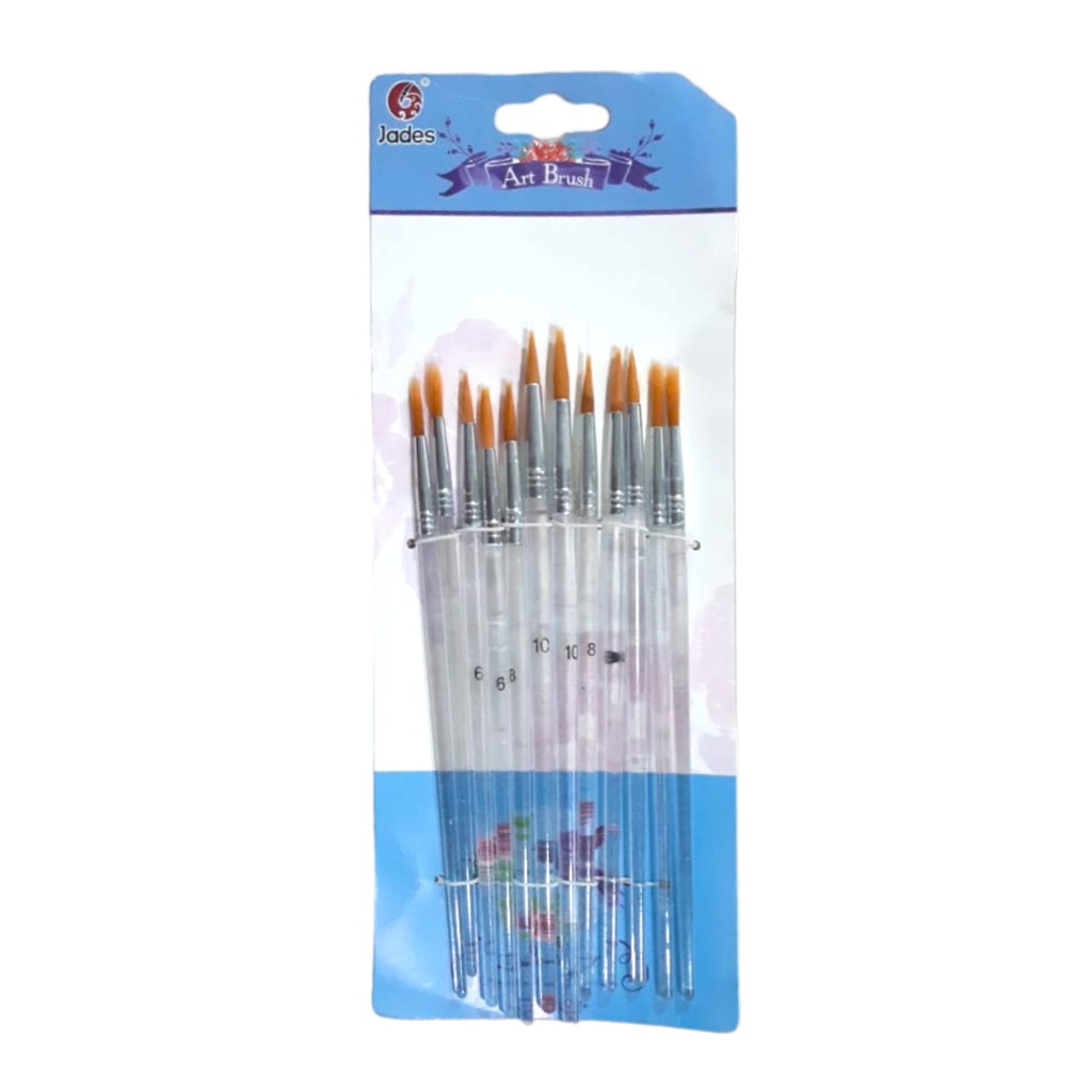 Jades Art Brushes (Pack of 12)