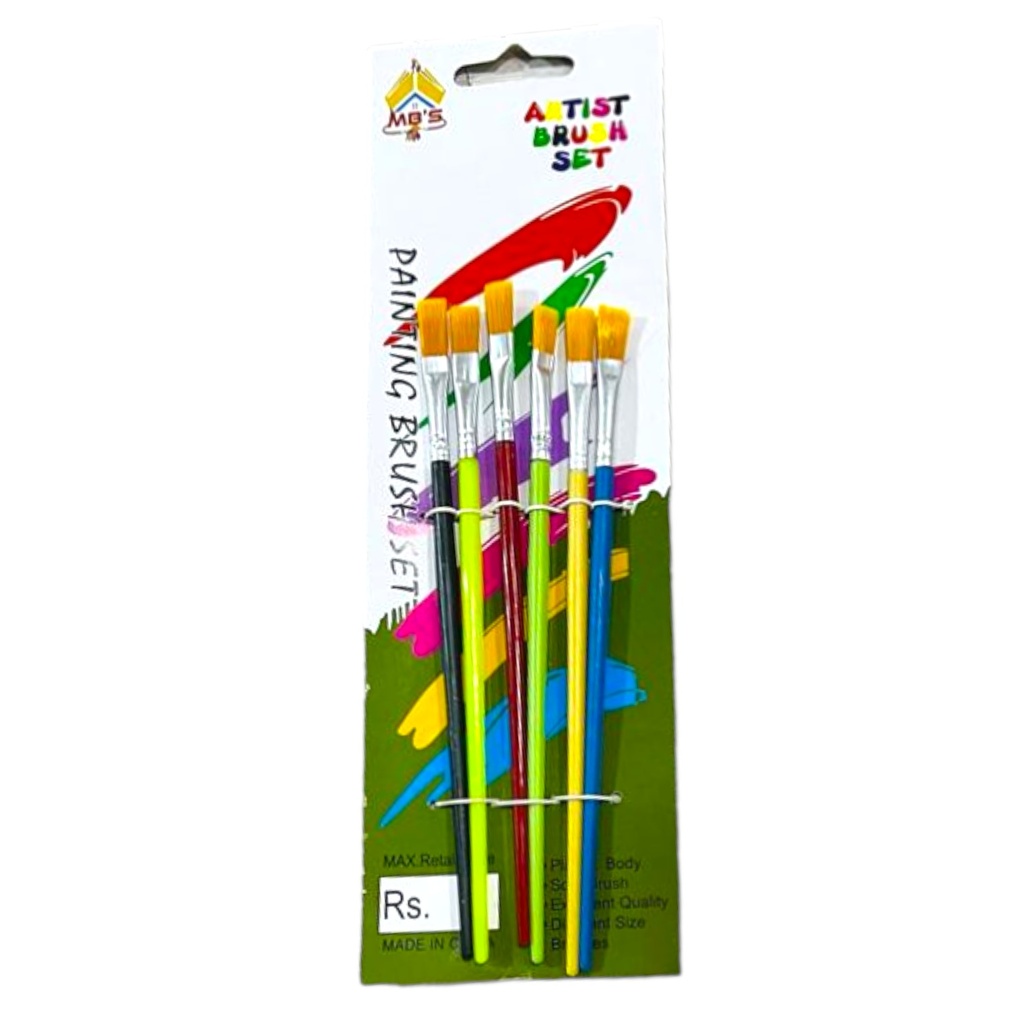 Artist Brush Set - Pack of 6 - MB'S