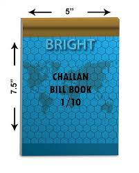 Carbonless Challan Bill Book 1/10