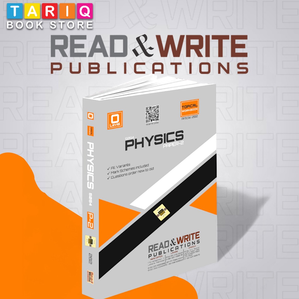 Read & Write O Level Physics Paper 2 Topical Workbook (Updated till 2024) - By Editorial Board - No. 282