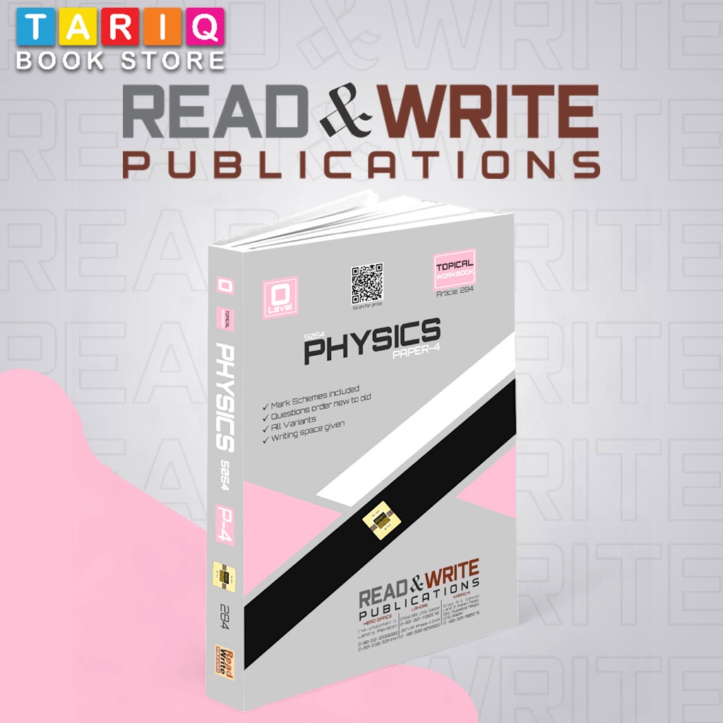 Read & Write O Level Physics Paper 4 (ATP) Work Book (Update 2024) - By Editorial Board - No. 284