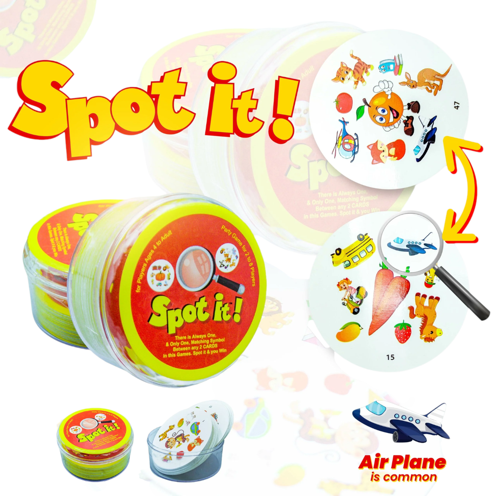 Spot it ! Active Play Acrylic Box- 46 Cards - 01A