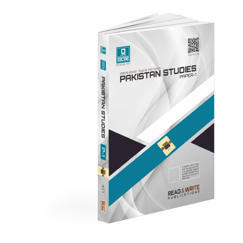 Read & Write O Level/IGCSE Pakistan Studies Paper 1 Topical Unsolved (Updates 2014 Till 2025) - By Editorial Board  - No. 417