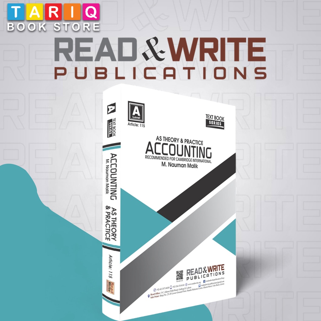 Read & Write A Level Accounting AS Level Theory and Practice - By M. Nauman Malik - No. 115