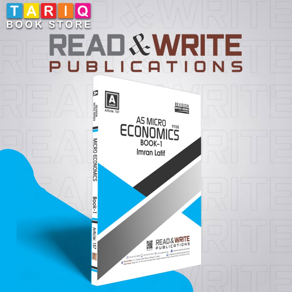 Read & Write Micro Economics Book 1 AS Level Notes - By Imran Latif - No. 157