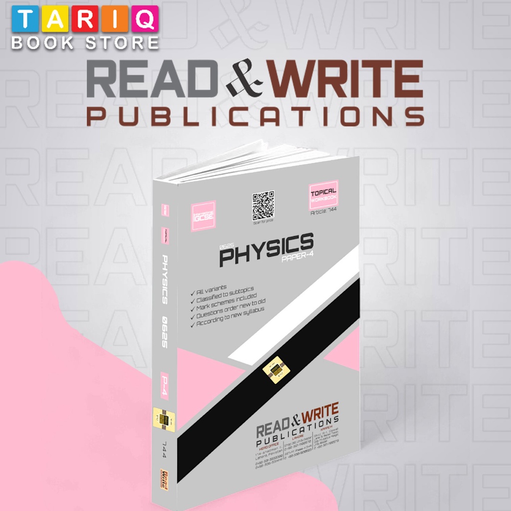 Read & Write IGCSE Physics Paper 4 Topical Workbook (Updated till 2024) - By Editorial Board - No. 744