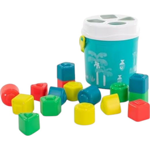 Stacking & Shape Sorting Bucket Learning Toy Cab