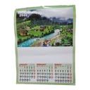 Hanging Calendar 2025 - (1 Page 3 Month) - Large