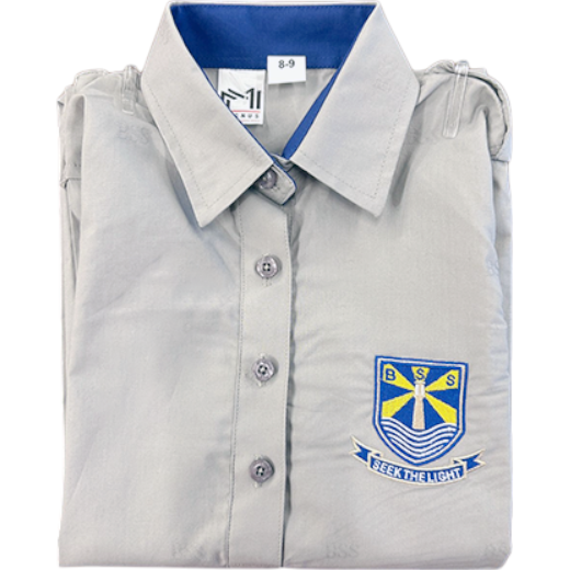 [2664006023104] BSS BOY SHIRT GREY (7 - 8 Years)
