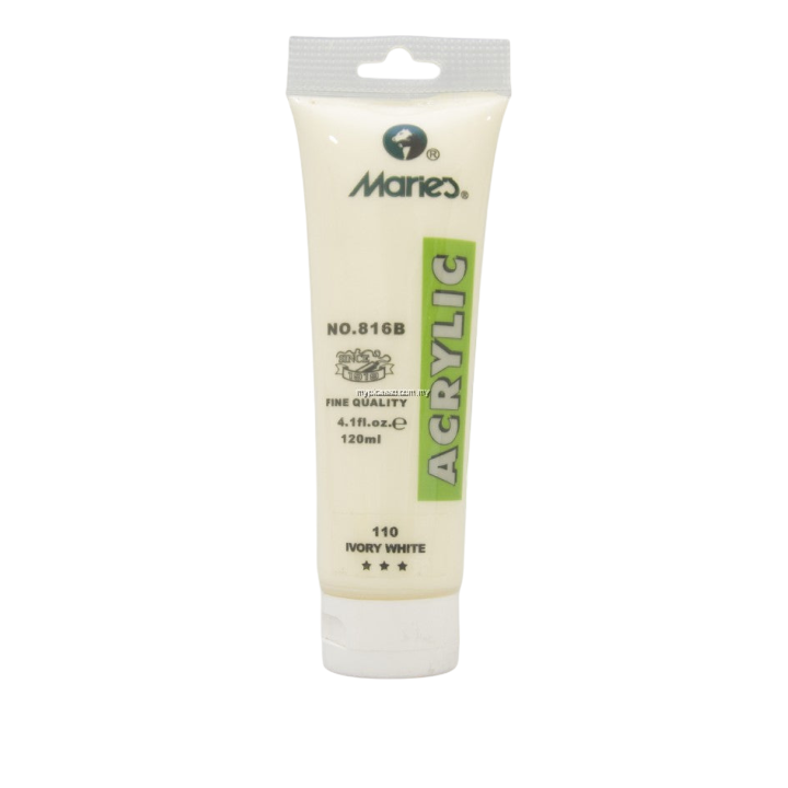 [6974102667321] Maries Acrylic Paint - 75ml - No. 110 - Ivory White