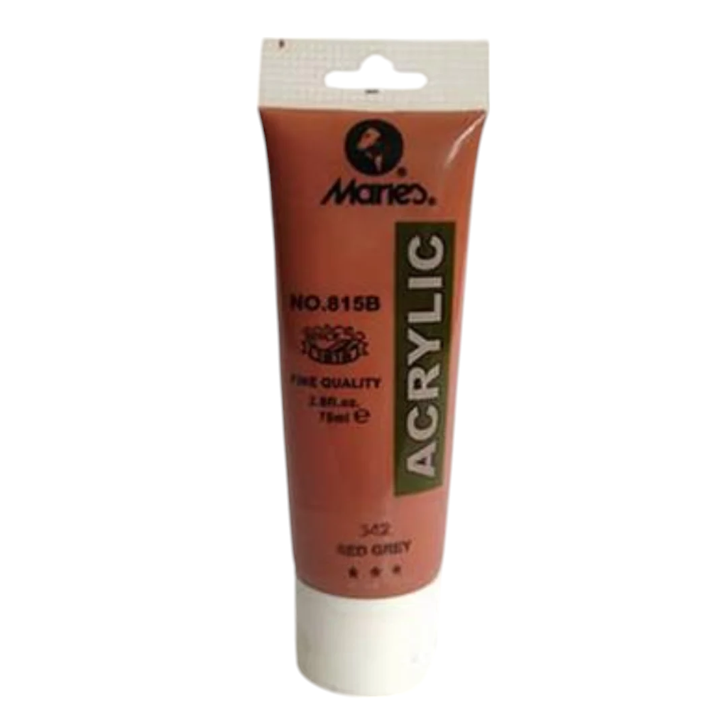 Maries Acrylic Paint - 75ml - No. 342 - Red Grey