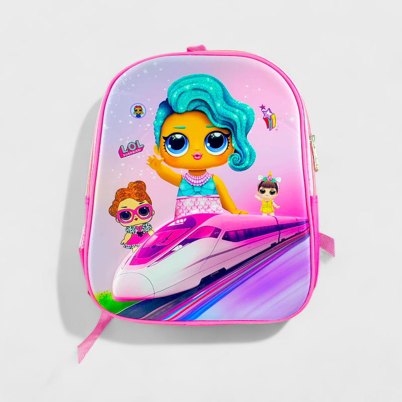 Character Pre-Primary School Bag - 6D ( MADE IN PAKISTAN  ) (LOL)