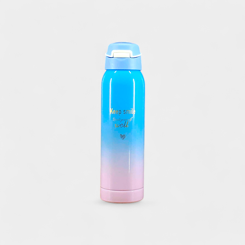 A Happy Life Stainless Steel Water Bottle - 6340 (Blue)