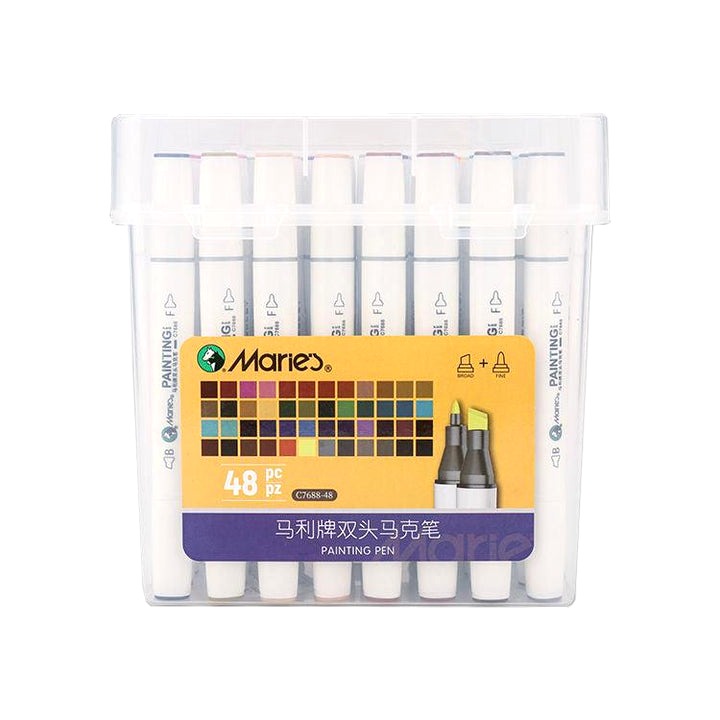 Dual Pointed Marker 48 Pcs - No.C7688 - 48 - Maries