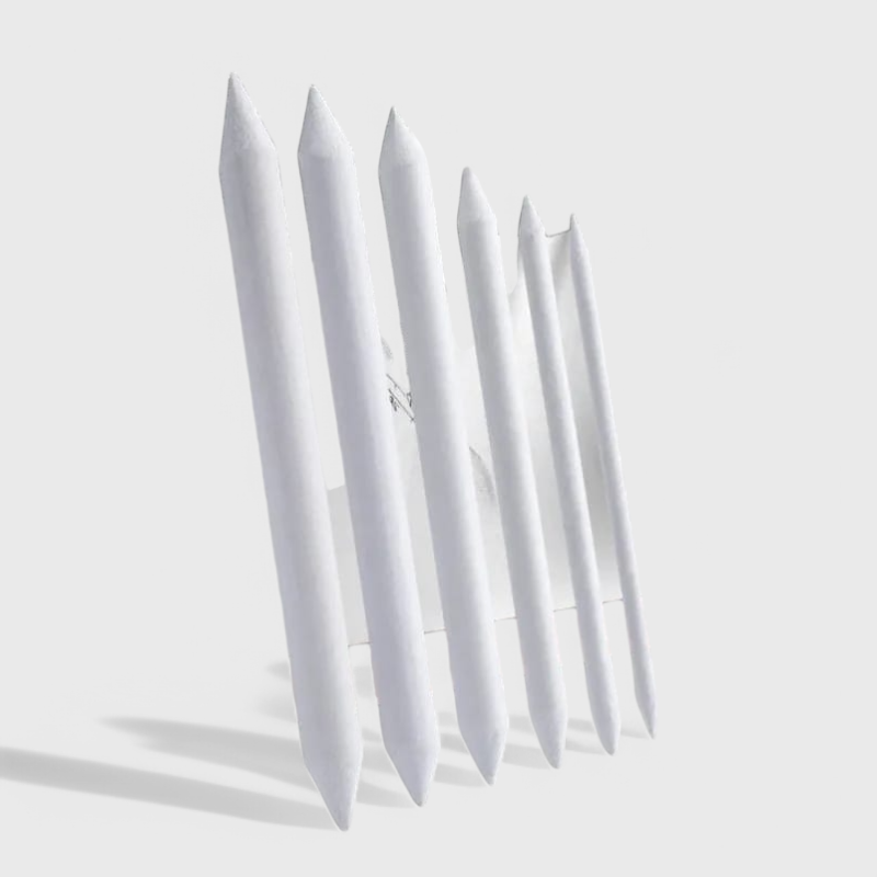 KS White Charcoal Pencil Pastel - 6pcs