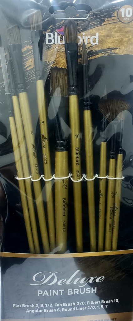 Bluebird Deluxe Mix Art Brush Set Of 10