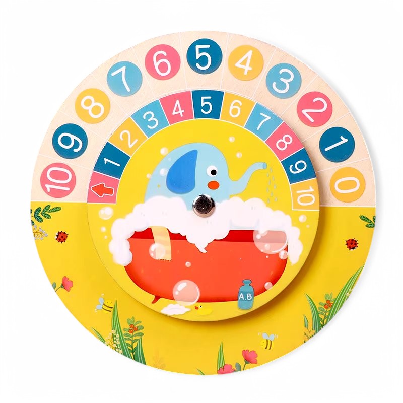 Wooden Montessori Time Learning Clock 014