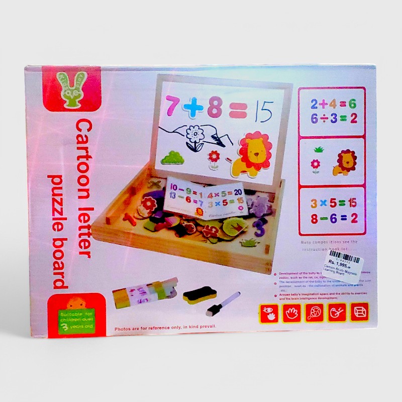Cartoon Study Magnetic Learning Board