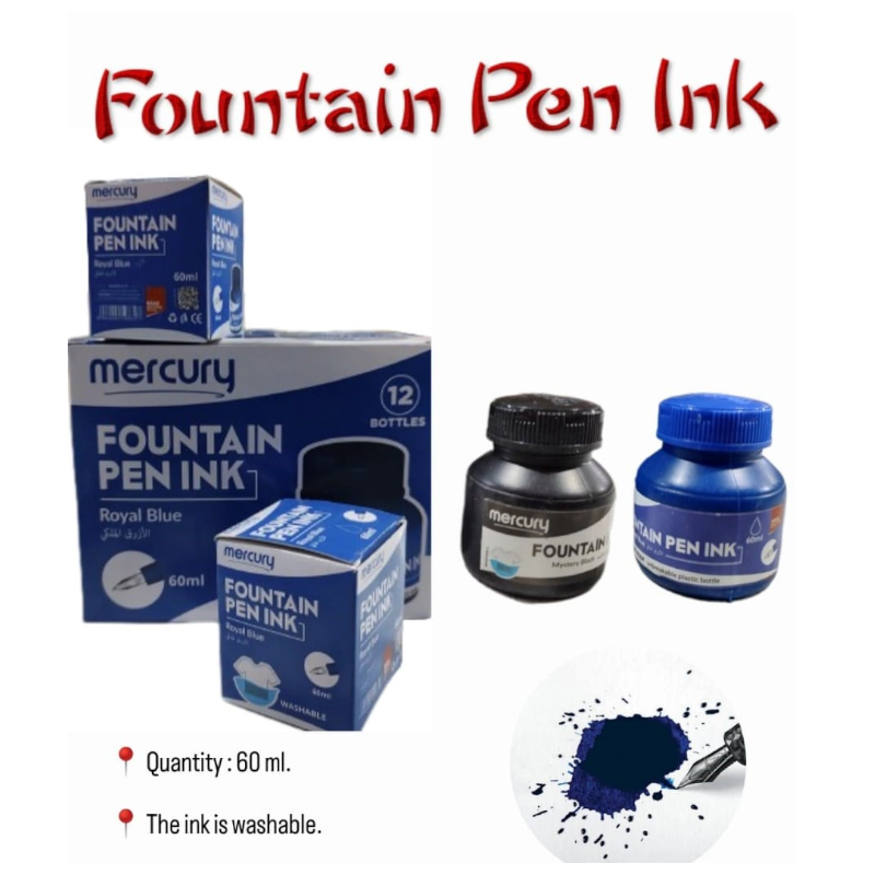 Ink Pot - Black - 60ml - Mercury
