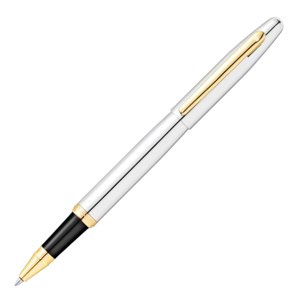 Sheaffer VFM 9422 Polished Chrome Gold Tone Trim Roller ball