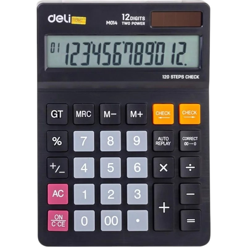 Deli 12 Digits Desktop Calculator EM01420